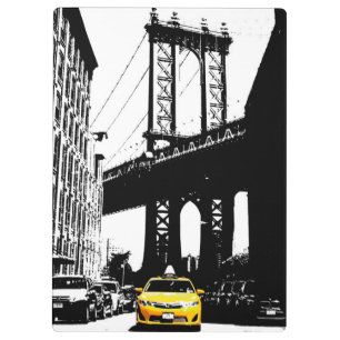 Porte-bloc Brooklyn Nyc New York City Pop Art Taxi jaune