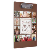 Porte-bloc Brown Elegant Coolest Maman Jamais Photo Collage (Swatch)
