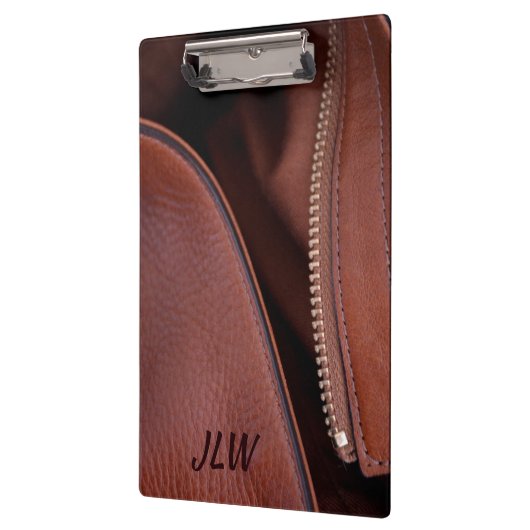 Porte-bloc Brown Faux Cuir dézippé (Gauche)