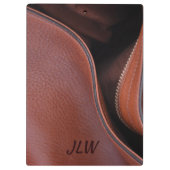 Porte-bloc Brown Faux Cuir dézippé (Dos)