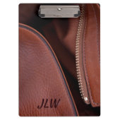 Porte-bloc Brown Faux Cuir dézippé (Devant)