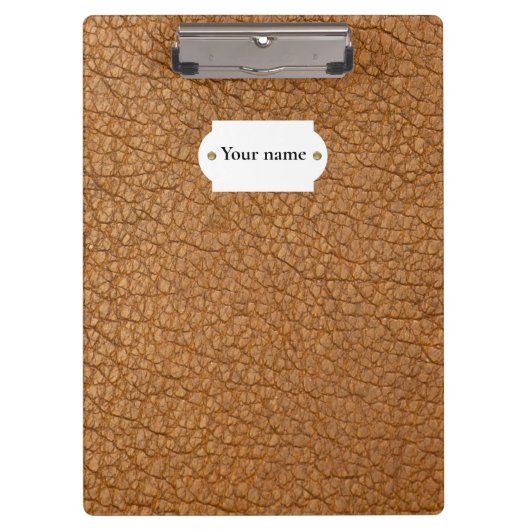 Porte-bloc Brown leather (Devant)