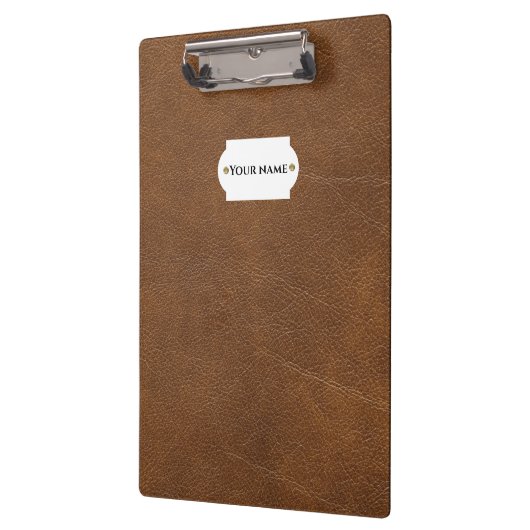 Porte-bloc Brown leather (Gauche)