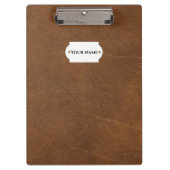Porte-bloc Brown leather (Devant)