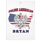 Porte-bloc Bryan Texas Polonais Américain (Dos)