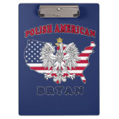 Porte-bloc Bryan Texas Polonais Américain (Devant)