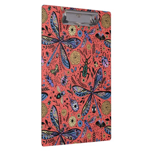 Porte-bloc Bugs de Doodle sur corail rouge (Swatch)