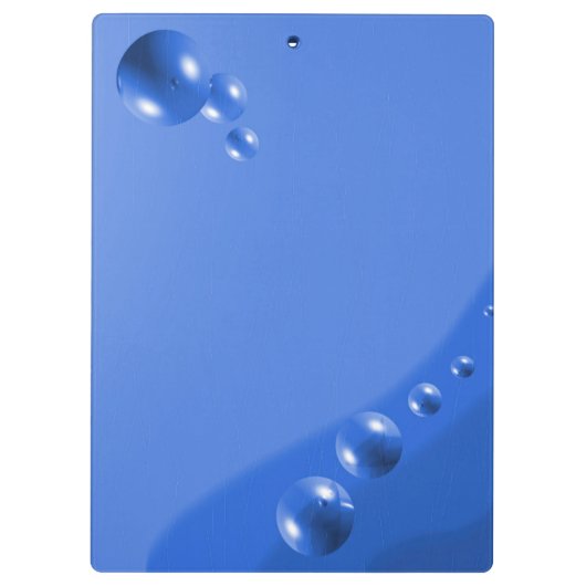 Porte-bloc Bulle bleue Abstraite (Dos)