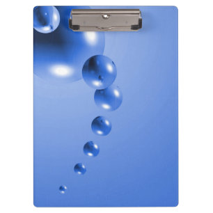 Porte-bloc Bulle bleue Abstraite