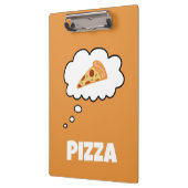 Porte-bloc Bulle de pensée de pizza (Gauche)