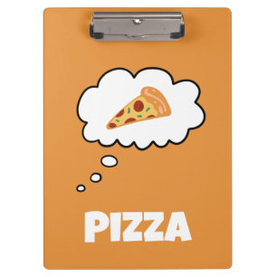 Porte-bloc Bulle de pensée de pizza