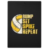 Porte-bloc Bump Set Spike Répéter Volleyball Funny (Dos)