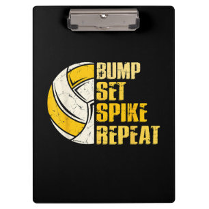 Porte-bloc Bump Set Spike Répéter Volleyball Funny