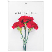 Porte-bloc Bundle of Red Carnation Flowers (Dos)