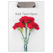 Porte-bloc Bundle of Red Carnation Flowers (Devant)