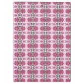 Porte-bloc Bureau à motifs roses (Dos)