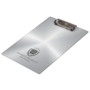 Porte-bloc Bureau de droit professionnel moderne argent métal