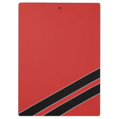 Porte-bloc Bureau des initiales d'ajout rouge et noir (Dos)