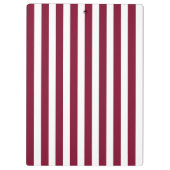 Porte-bloc Burgundy et blanc rayures de bonbons (Dos)