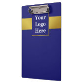 Porte-bloc Business Dark Blue et Gold Votre logo professionne (Gauche)