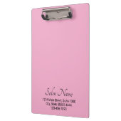 Porte-bloc Business Light Rose Black Salon Nom Adresse Téléph (Gauche)