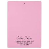 Porte-bloc Business Light Rose Black Salon Nom Adresse Téléph (Dos)