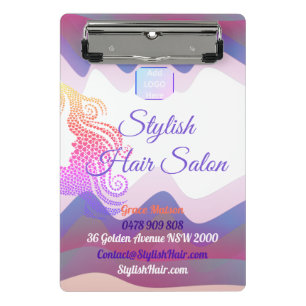 Porte-bloc Business Rainbow Waves Mini Porte - bloc avec logo