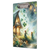 Porte-bloc Cabane de fée du trèfle lumineuse (Gauche)