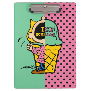 Porte-bloc cacahuètes Crème de glace Sally demi et demi