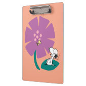 Porte-bloc cacahuètes | Illustration de la nature Fleur pourp (Gauche)