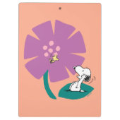 Porte-bloc cacahuètes | Illustration de la nature Fleur pourp (Dos)