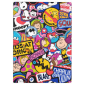 Porte-bloc cacahuètes | Motif de patchs Mixtape (Dos)