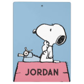 Porte-bloc cacahuètes | Snoopy à la machine à écrire (Dos)