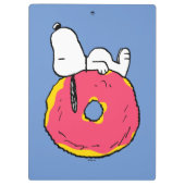 Porte-bloc cacahuètes | Snoopy Donut rose (Dos)