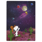 Porte-bloc cacahuètes | Snoopy & Woodstock Cowboy (Dos)