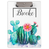 Porte-bloc cactus aquarelle (Devant)