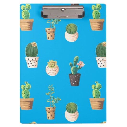 Porte-bloc Cactus Succulents de Dessert Vert dans les pots (Devant)