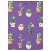 Porte-bloc Cactus Succulents de Dessert Vert dans les pots (Dos)