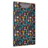 Porte-bloc Cactus tiré par la main dans le motif de style de (Swatch)