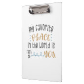 Porte-bloc Cadeau Couple Mon Endroit Préféré Est À Côté De Vo (Gauche)