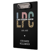 Porte-bloc Cadeau de conseiller professionnel autorisé LPC pe (Gauche)