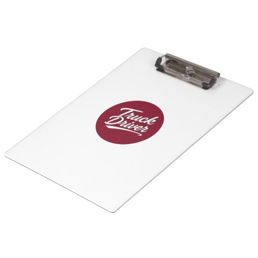 Porte-bloc Cadeau de typographie de script pour chauffeur de (Incliné)