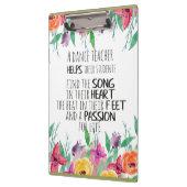 Porte-bloc Cadeau enseignant danse Appréciation Merci citatio (Gauche)