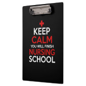 Porte-bloc Cadeau infirmière | Gardez Le Calme Vous Finirez (Gauche)