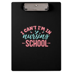 Porte-bloc Cadeau infirmière Je Suis À L'École De Soins Inf