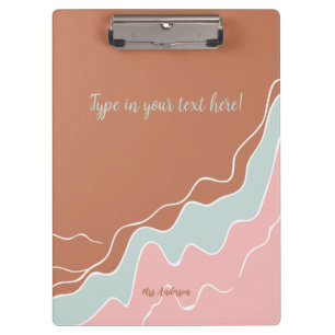 Porte-bloc cadeau personnalisé Bohemian Modern personnalisé