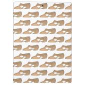 Porte-bloc Cadeau personnalisé Tan Lyrical Chaussure Danse En (Dos)