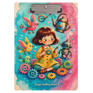 Porte-bloc ~ CADEAU pour petite FILLE ~ Fille ingénieure ! ~