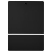Porte-bloc Cadeau professionnel simple Noir & Blanc enseignan (Dos)