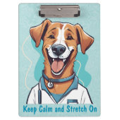 Porte-bloc Cadeaux de chien mignons pour les physiothérapeute (Devant)